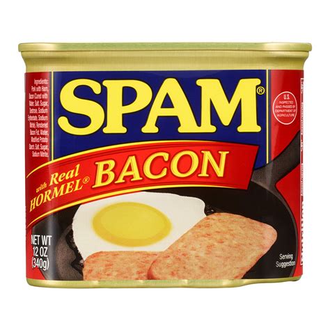 SPAM with Real Hormel Bacon, 12 Ounce Can - Walmart.com