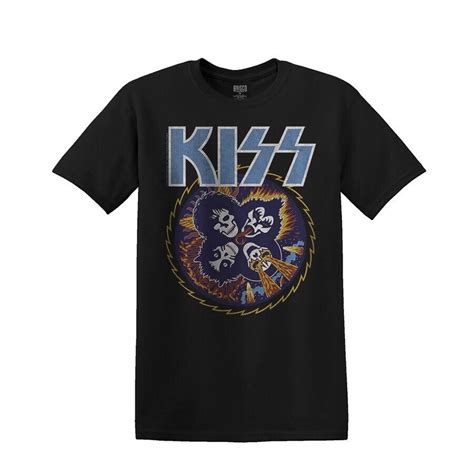 Kiss Rock And Roll Over Skulls Adult T Shirt Metal Music Band | eBay