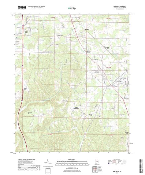 MyTopo Hanceville, Alabama USGS Quad Topo Map