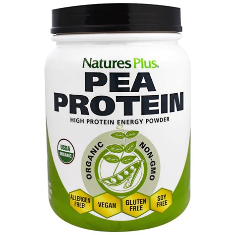 Nature's Plus, Organic Pea Protein Powder, 1.10 lbs (500 g) - iHerb.com