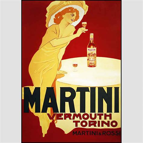 Martini Vermouth (red) - Art Retro Vintage Poster Art