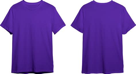 Purple men's classic t-shirt front and back 23370460 PNG