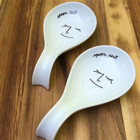 Spoon rest resting spoon face eyes nose lips funny kitchen | Etsy ...