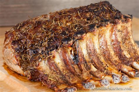 Herb Crusted Pork Rib Roast - Art and the Kitchen