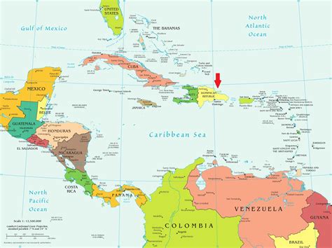 Map Of Republica Dominicana | Map of Atlantic Ocean Area