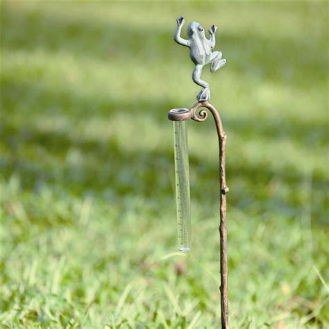 Frog Rain Gauge Garden Stake - The Old Farmer's Store