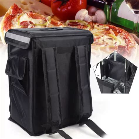 LARGE FOOD DELIVERY Insulated Bags Pizza Takeaway Thermal BBQ Bag ...