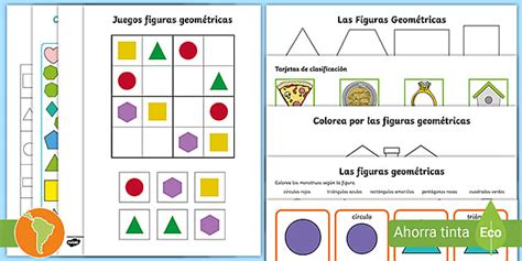 Actividades: Juegos figuras geometricas - Twinkl