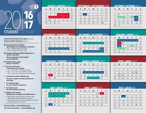 Extraordinary School Calendar Dallas Isd | School calendar, Homeschool ...