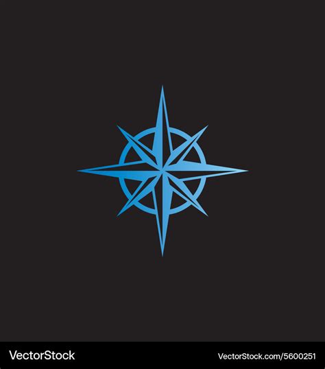 North star abstract logo Royalty Free Vector Image