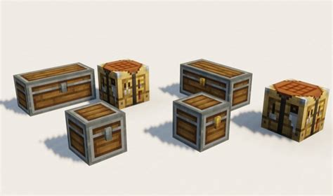 Andesite Chests + Crafting Table Minecraft Texture Pack