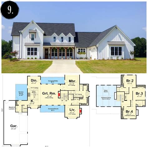 10 Modern Farmhouse Floor Plans I Love - Rooms For Rent blog