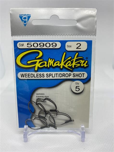 gamakatsu weedless split shot drop shot hook Pick size stock # 50911 ...