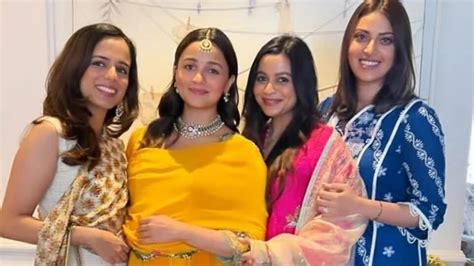 Alia Bhatt shines bright for her baby shower in a gorgeous yellow suit ...