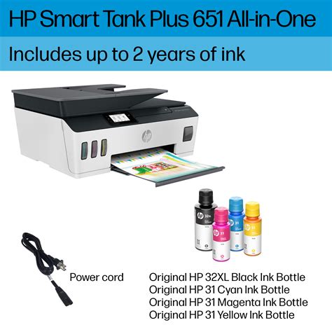 HP Smart Tank Plus 651 Wireless All-In-One Inkjet Printer 7XV38A#B1H ...