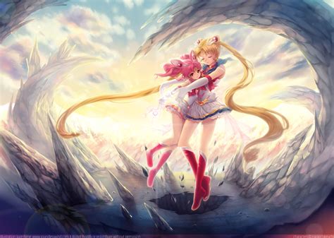 Sailor Moon and Chibimoon - Sailor Moon Fan Art (25899653) - Fanpop