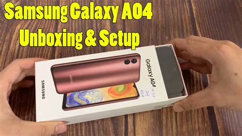 Samsung Galaxy A04 Unboxing and Setup | SM-A045F/DS - YouTube