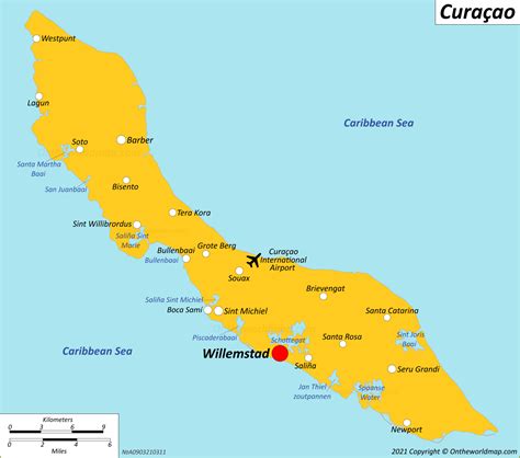 Curaçao Maps | Netherlands | Detailed Maps of Curaçao Island