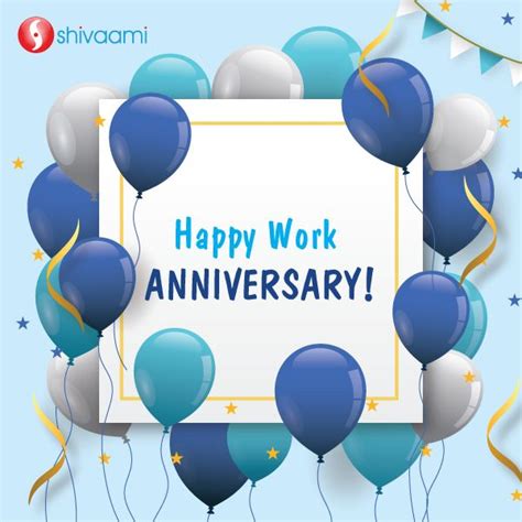 Happy Work Anniversary | Work anniversary, Work anniversary cards, Work ...