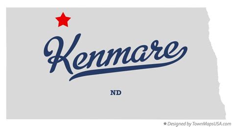 Map of Kenmare, ND, North Dakota