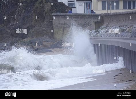 Torcross, Slapton Sands. 4th Mar 2020. UK Weather: Storm waves at ...