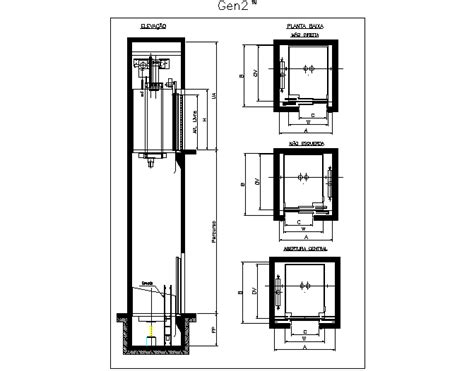 Lift Details Dwg Plan For Autocad Designs Cad