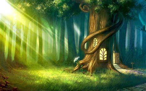 Fairyhouse | Anime scenery, Magic forest, Fantasy landscape