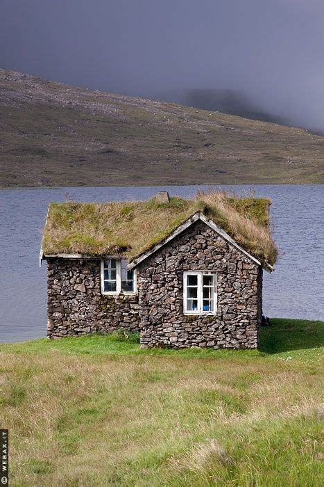 wasbella102: “ Stone house, sod roof. Sandoy, Faroe Islands ” Stone ...