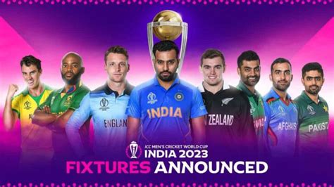 CWC 2023: Schedule for Cricket World Cup 2023 announced; India to face ...