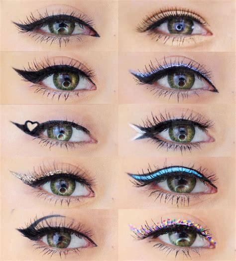 12 Different Eyeliner Looks | Eyeliner Makeup Tutorial