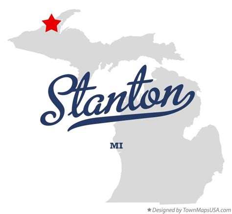 Map of Stanton, Houghton County, MI, Michigan