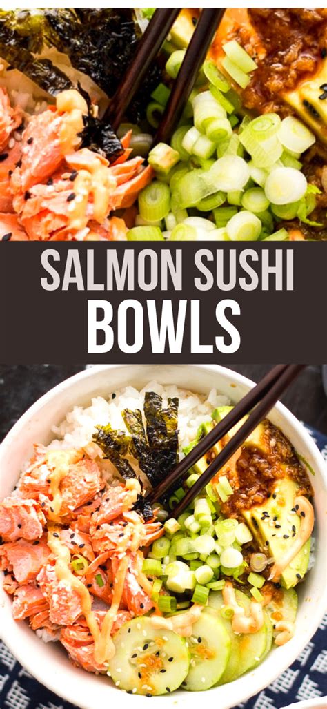 Salmon Sushi Bowls | Recipe | Salmon sushi, Clean eating recipes ...