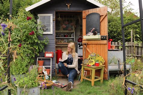 The Little Purple Potting Shed | Potting shed, Potting shed interior ...