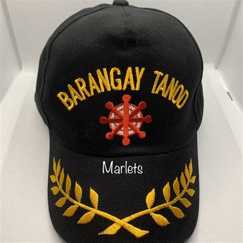 Bull brush Barangay tanod ,hat,caps w/ laurel All Embroidered Logo ...