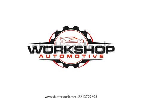 Automotive Workshop Car Garage Logo Design Stock Vector (Royalty Free ...