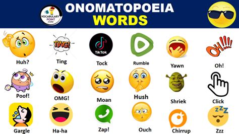 Examples of Onomatopoeia Words - Vocabulary Point