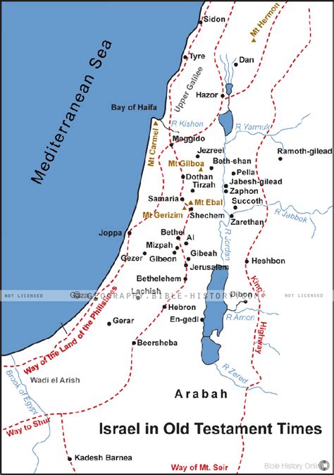 Map Of Middle East In Bible Times