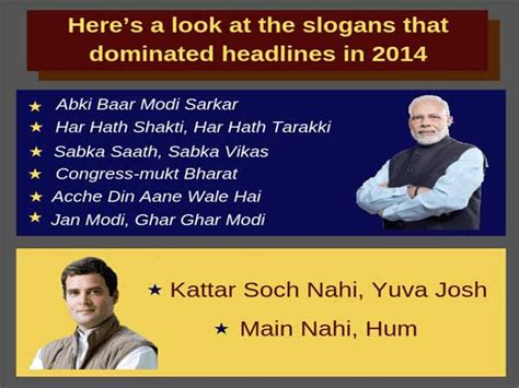 A look at popular campaign slogans of 2014 - Oneindia News