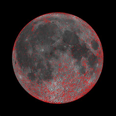 Every Crater on the Moon (Larger than 5 km) | Lunar Reconnaissance ...