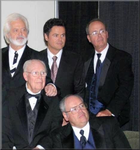 Merill, Donny and Virl Osmond in the back row. Father George Osmond and ...