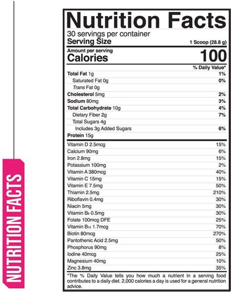 lady boss lean nutrition label - mowatt-vold