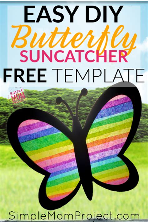 Easy and Fun DIY Spring Butterfly Suncatcher Craft – Simple Mom Project