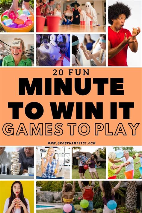 20 Fun Minute to Win it Games to Play | Group Games 101