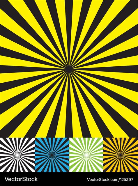 Funky retro background set cmyk Royalty Free Vector Image