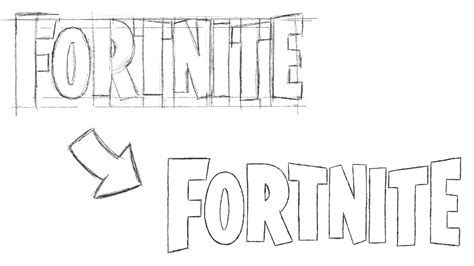 How to Draw the Fortnite logo (4 Simple Steps) - FakeClients Blog