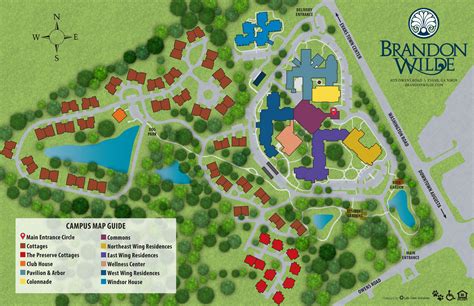 Campus Map | Brandon Wilde Senior Living in Evans, GA