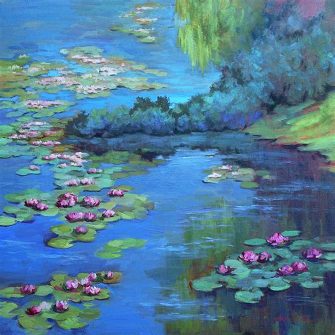 Monet's Garden Painting by Diane McClary