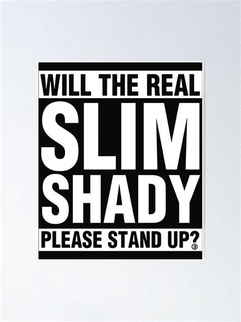 "Eminem Merch Please Stand Up" Poster for Sale by Cinnamonhomes | Redbubble