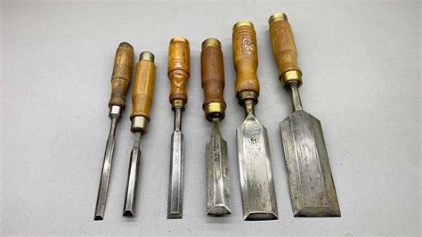 Vintage Bevel Edge Chisel Set Of Six - Tool Exchange