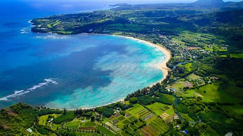 Kauai Island Hawaii Hanalei Bay Beach Sea Coast - High Definition ...